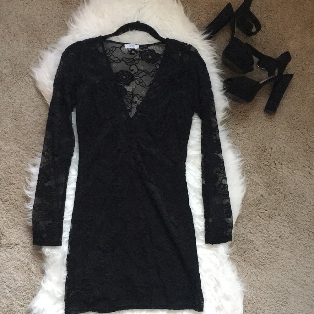 Black Lace Tobi Bodycon Dress